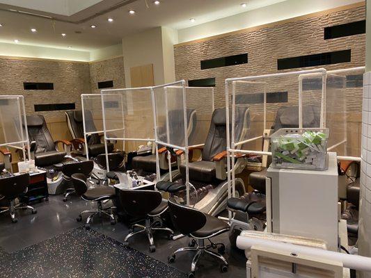 Pedicure area