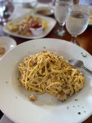 Linguini a La Carbonara Pollo