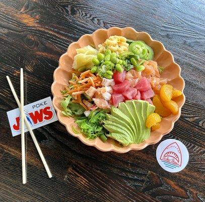 Regular Poke Bowl with extra avocado