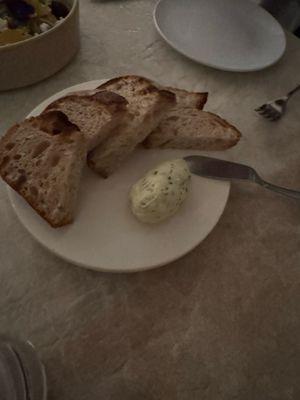 Grilled Sourdough with honey & thyme butter