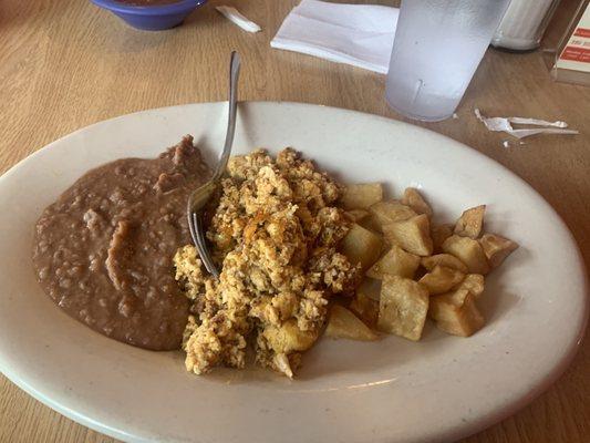 Huevos con chorizo