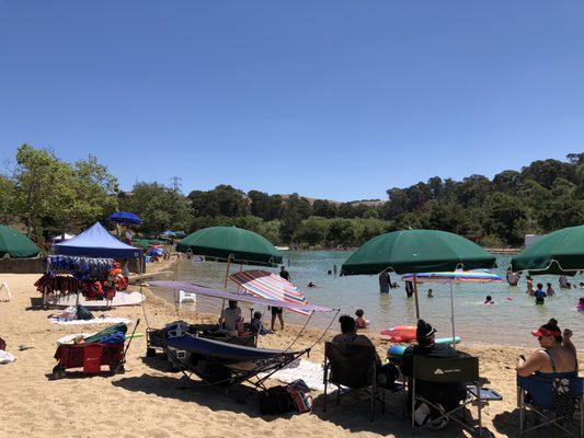 Nice sandy beach and clean water, even though not 100% natural