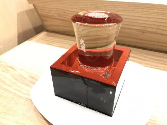 Super generous pour of sake