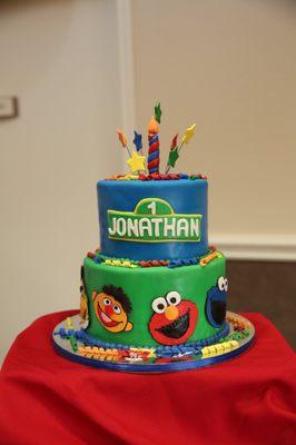 Custom Sesame Street Birthday Cake