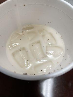 Horchata (it was full to the top I just forgot to take a picture before taking a bunch of gulps)