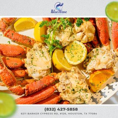 It's a little secret, but the best seafood is right here at Bluewave Seafood.                                        
We're talking fo