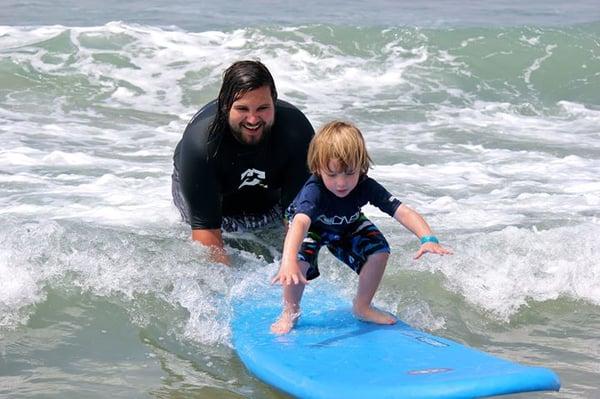 You're never too young to learn to surf :)