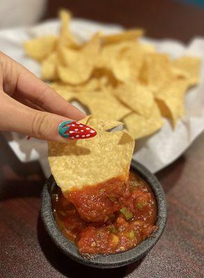 Chips & Salsa~ The tortilla chips were crisped up to perfection and very flavorful as well and the salsa paired perfectly!