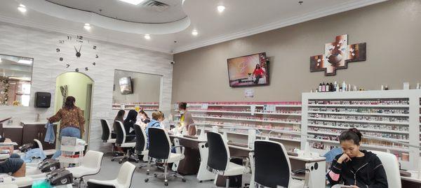 Mani/Pedi and plenty of seating and staff!