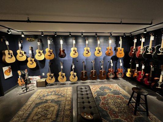 The acoustic room.