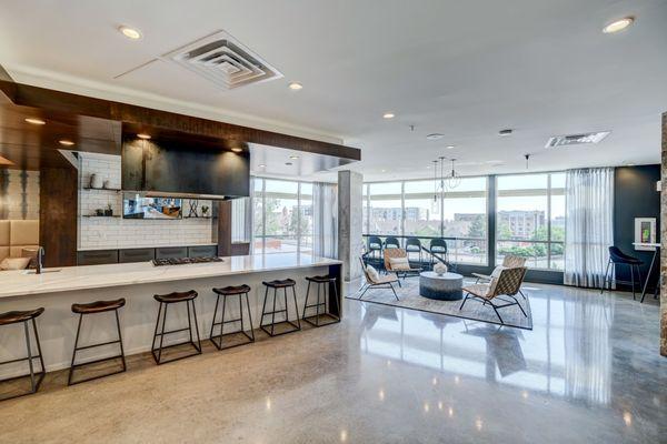 Clubroom with Epicurean Kitchen