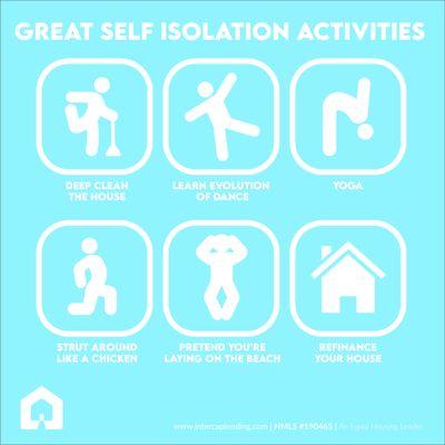 Here are a few activities you can do during self isolation!