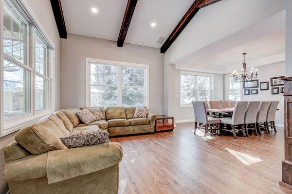 Farmhouse Living and Dining Room