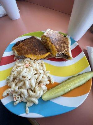 Steak & Cheese / Mac salad