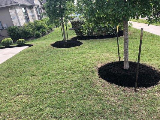 Mulch installation