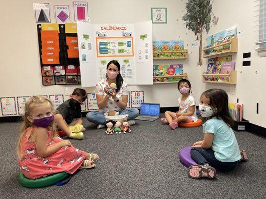 Spanish Immersion Preschool Program at Lango Kids Northern Virginia in Springfield VA.