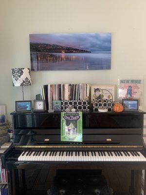 Jill Sanders Photo over my piano studio