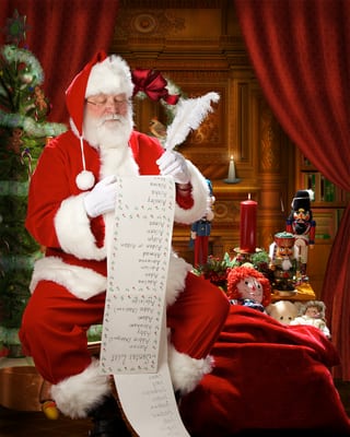 Santa's checking his list twice!  Are you naughty or nice?