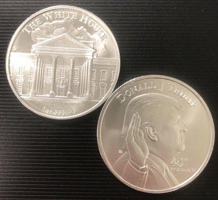 Trump/White House fine silver rounds!