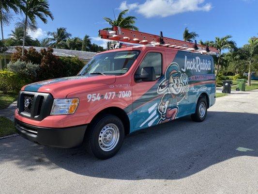 Spotted the jackrabbit air conditioning van at a home today!