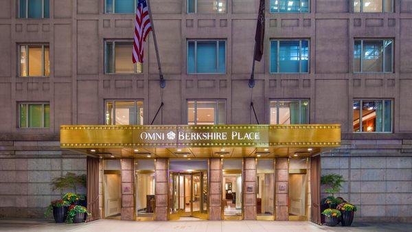 Entrance at Omni Berkshire Hotel