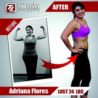 Adriana Flores' transformation