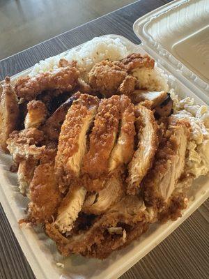 Da Big Boy with katsu and teriyaki chicken