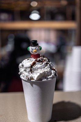 "World Famous" Snowman Hot Chocolate ($6/small)