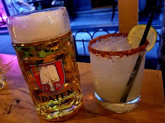 Beer and Spicy Mezcal Margarita