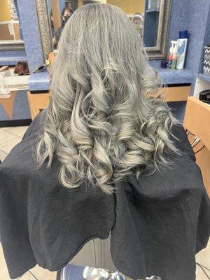 Silver Blonde hair