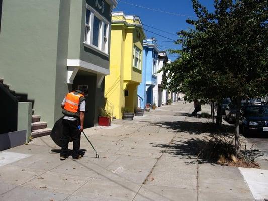 Street cleaning under our Good Neighbor Project grant