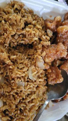 Orange Chicken with fried rice