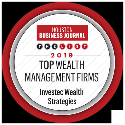 Investec was selected as one of the Top Wealth Management Firms in Houston in the August 2019 edition of the Houston Business Journal.