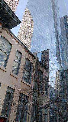 Church is connected with Comcast Center