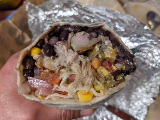 Carnitas Burrito, no rice