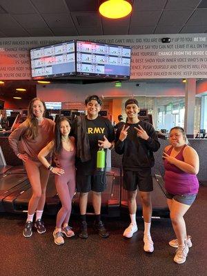 After workout picture with friends