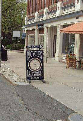 Sandwich Board on the Sidewalk