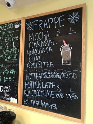 Menu - Frappe Lovers