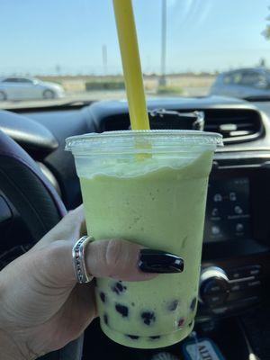 Honeydew with tapioca  Owner said No. 1 popular flavor!!