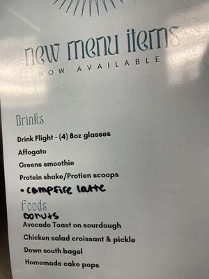 Menu Items