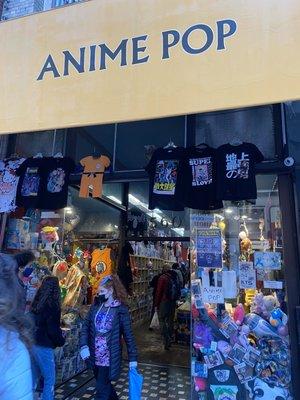 Anime Pop has a lot of cool things from keychains, pins , shirts. POP's,and many more !!!