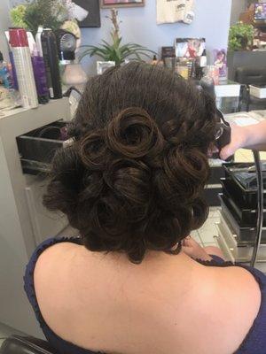 Banquet/Prom updo.