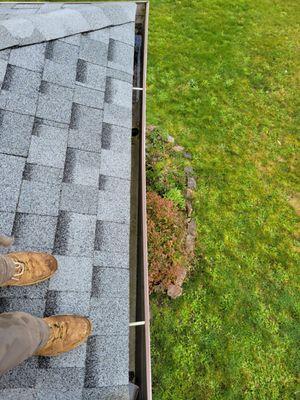 Gutter Cleaning Before and After