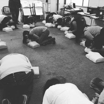 CPR Class at Hawthorne elementary School After school program