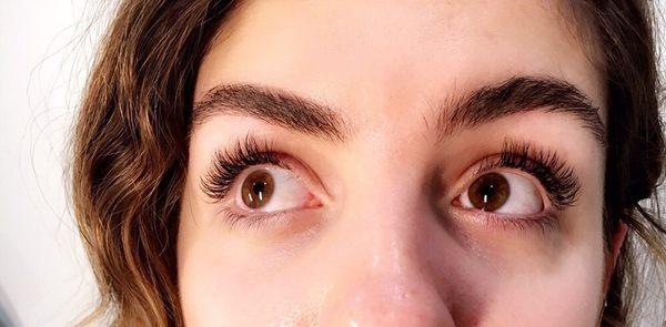 Natural eyelash extensions