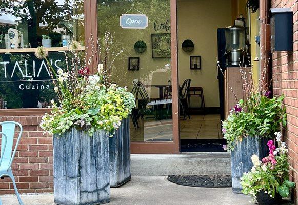 Store front on quiet side street.