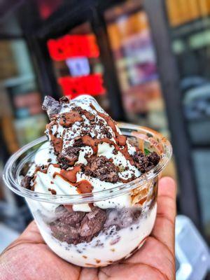 Oreo cookies and cream soft serve