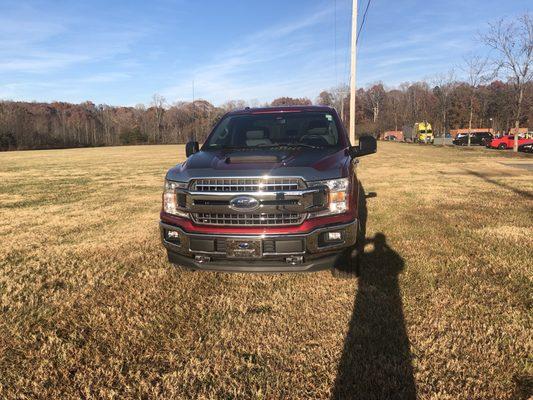 Hood scoop and strips