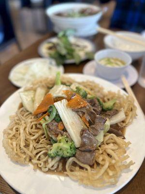 #76. Beef Or Chicken Stir Fried With Pan Fried Rice Noodle, Crispy Or Soft (Ph p Cho B/ G. Mm/Dn)