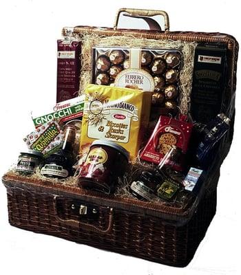 Italian Suit Case GIft Basket